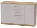 Комод №3 Иннэс-7, Крафт золотой/Грэй софт арт. 1360061