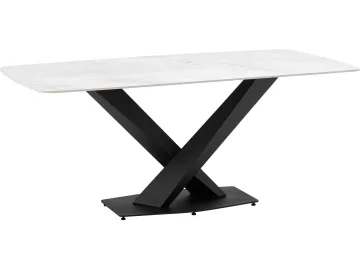 Стол обеденный STOOL GROUP Belle 180х90 белый мрамор
