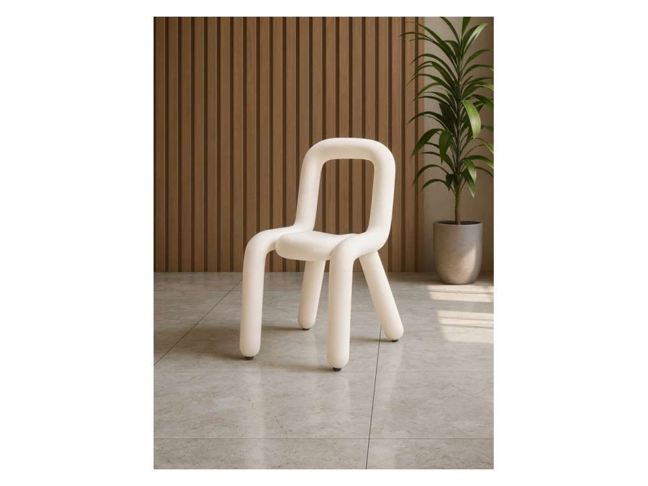 Garden white Стул на металлокаркасе