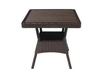 Стол пластиковый Ola Dom 76x76см квадратный (коричневый)