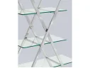 Стеллаж STOOL GROUP Гейт Прозрачное стекло/Сталь серебро арт. 1568217