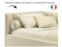 Мягкая кровать Milena с бортиком 900 беж с подъемным механизмом арт. 994051