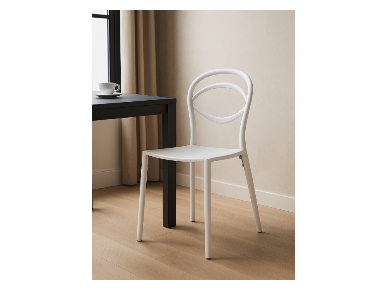 Simple white Пластиковый стул арт. 1575601