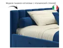 Мягкая кровать-тахта Milena 1200 синяя c ящиками арт. 1076899