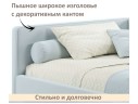 Мягкая кровать-тахта Kapri 1200 мята пастель c подъемным механизмом