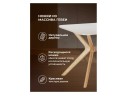 Unika 180x80 белый спеченный камень / светлое дерево Керамический стол
