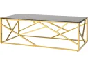 Журнальный стол Stool Group АРТ ДЕКО 120х60 Стекло smoke/Сталь золото арт. 1598877
