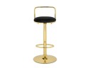 Lusia black / gold Барный стул