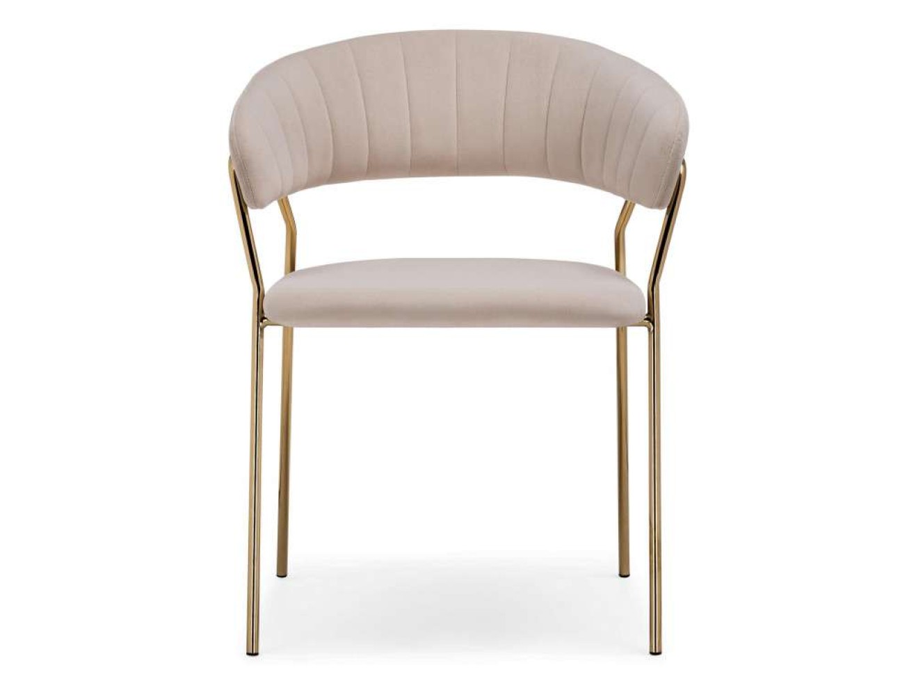 Kamelia 1 beige / gold Стул на металлокаркасе