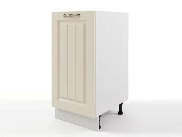 Шкаф напольный Мария 400х820х476 Крем/ Белый