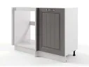 Шкаф напольный Мария угловой 890х820х476 Графит/ Белый арт. 1375557