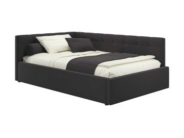 Мягкая кровать-тахта Bonna 1200 шоколад c ортопедическим основанием