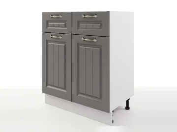 Шкаф напольный Мария с 2-мя ящиками и дверцами 600х820х476