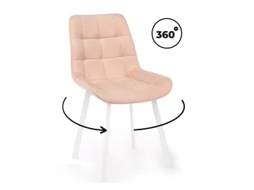 Челси 360 П бежевый (zd 210) / белый np Стул на металлокаркасе