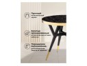 Selina 80х72 black / gold Стол деревянный