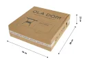 Стол пластиковый Ola Dom 76x76см квадратный (коричневый) арт. 1596475