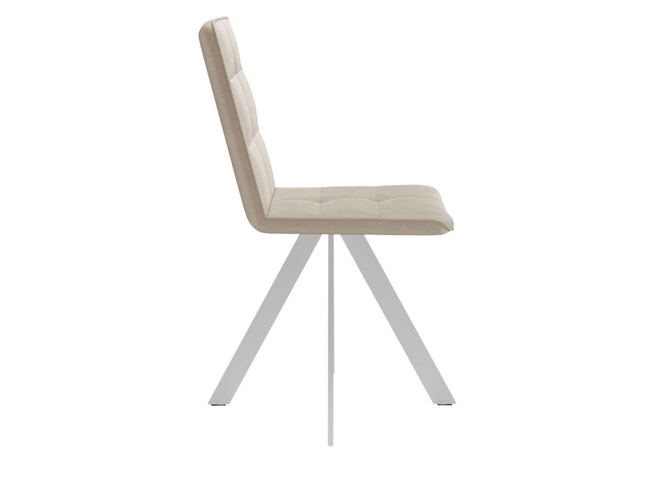 Стул DikLine 230 поворотный B03 BEIGE, ножки белые