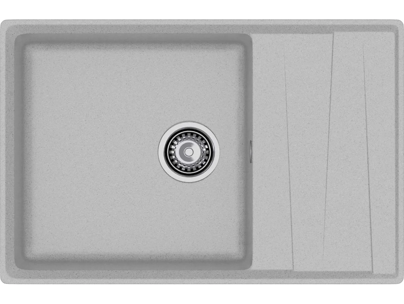 Мойка 760 Level 760L 1-чаш+кр 760*500 серый арт. 1265893