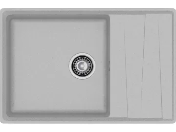 Мойка 760 Level 760L 1-чаш+кр 760*500 серый