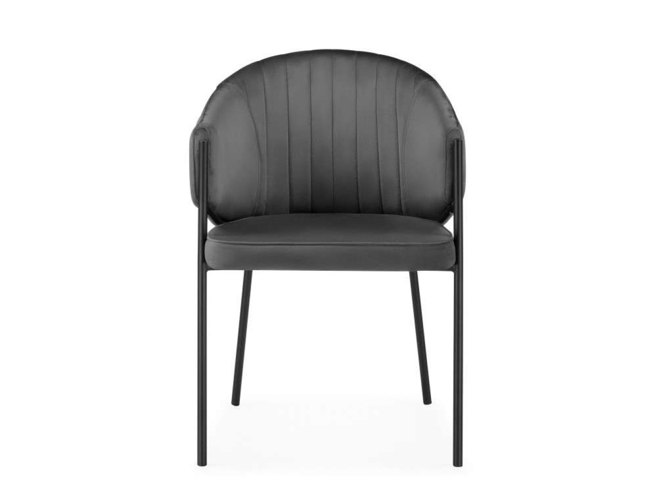 Kortni dark grey / black Стул на металлокаркасе арт. 1025005