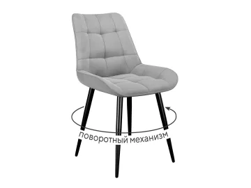 Стул DikLine 226 поворотный B22 GREY, ножки черные