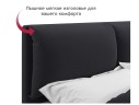 Мягкая кровать Vita 1600 темная с подъемным механизмом