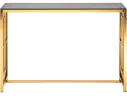 Консоль Stool Group БРУКЛИН 115х30 Стекло smoke/Сталь золото арт. 1599783
