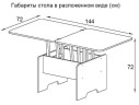 Стол-трансформер Дебют 5, Дуб вотан арт. 1205517