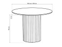 Гравент 110 onyx bianco soft satin / золотой Керамический стол арт. 1579503