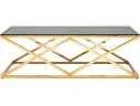 Журнальный стол Stool Group ИНСИГНИЯ 120х60 Cтекло smoke/Cталь золото арт. 1598839
