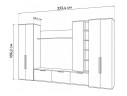 Филеста графит / дуб вотан комплектация 2 Готовая гостиная