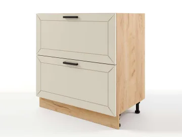 Шкаф напольный Альфа с 2-мя ящиками 800х820х476