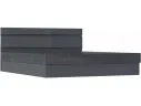 Оливия Кровать 1,6м с ПМ (Графит, Графит Софт) арт. 1059139