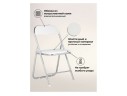 Fold 1 складной white / chrome Стул на металлокаркасе