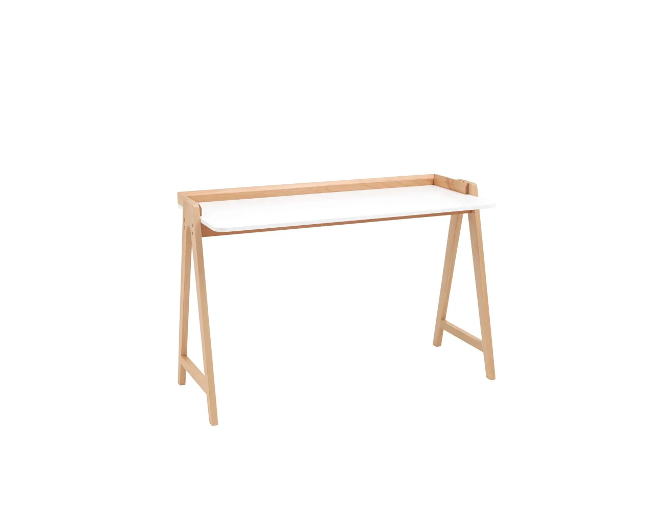 Стол письменный STOOL GROUP Pyramid 118*53 Белый/Светлое дерево арт. 1568225