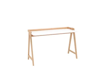 Стол письменный STOOL GROUP Pyramid 118*53 Белый/Светлое дерево