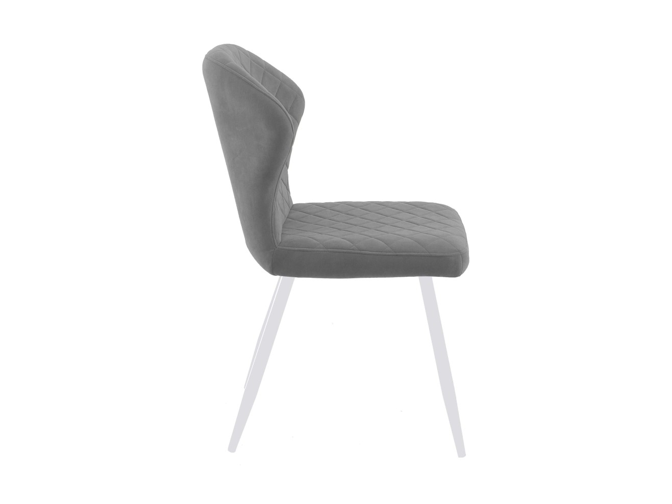 Стул DikLine 239М B22 GREY, ножки белые
