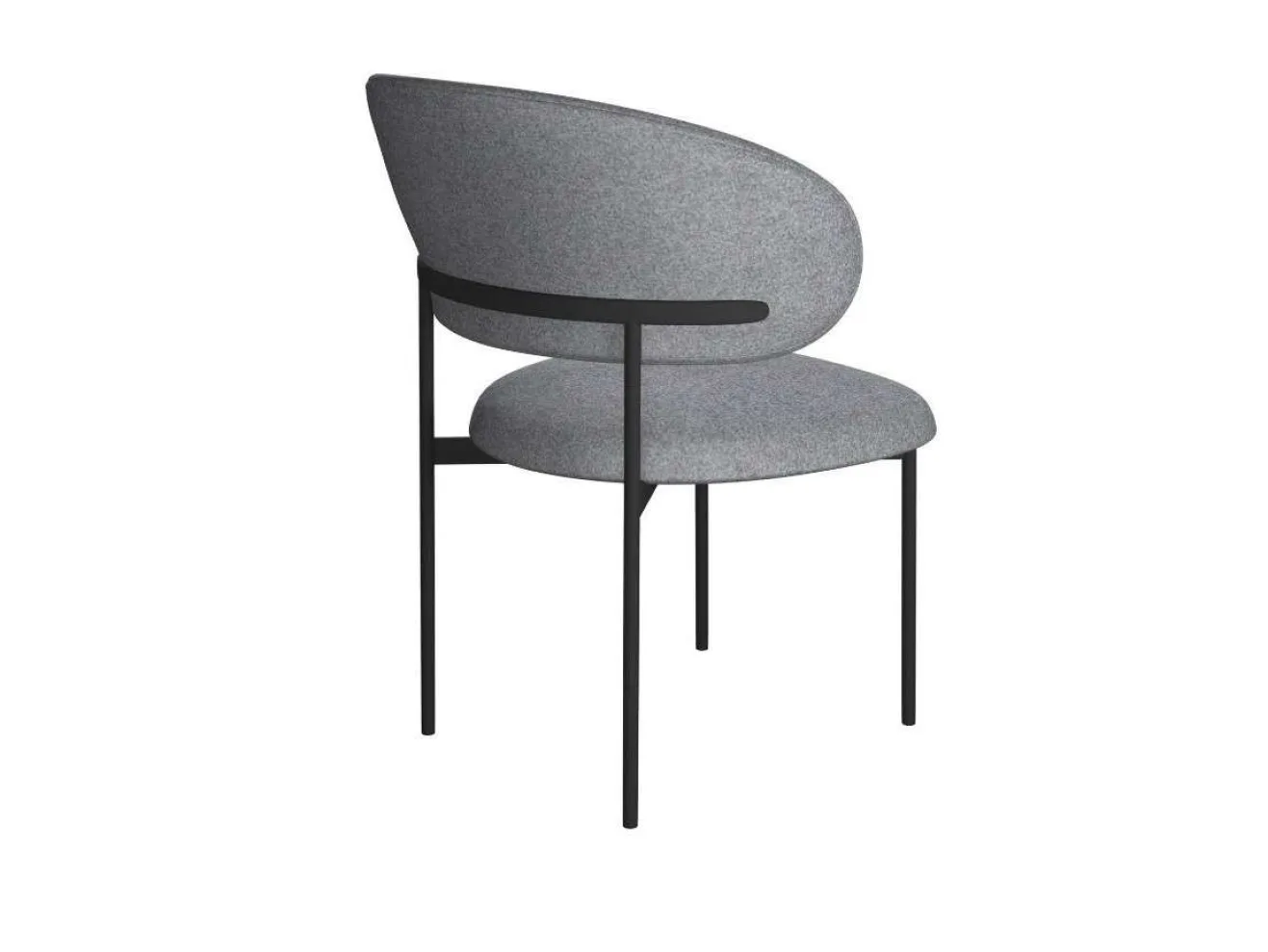Стул DikLine 201 NS10 GREY, ножки черные арт. 1303847