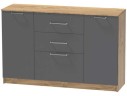 Комод №3 Иннэс-7, Крафт золотой/Графит арт. 1359921