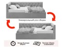 Мягкая кровать-тахта Afelia 900 бежевая с ортопедическим основанием