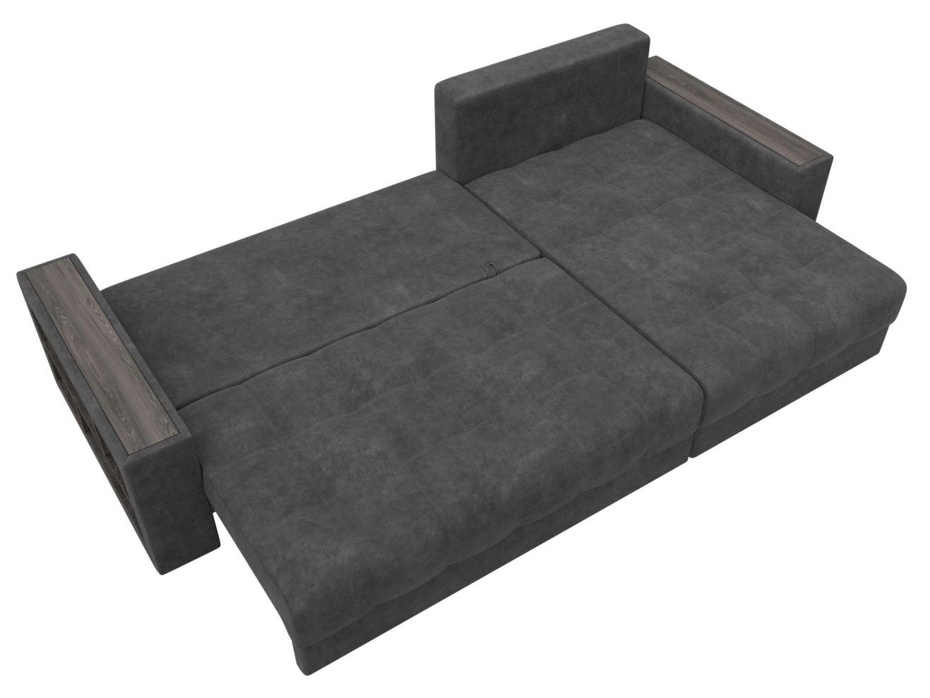 Диван угловой с декором и полкой Лидиа-050 НПБ