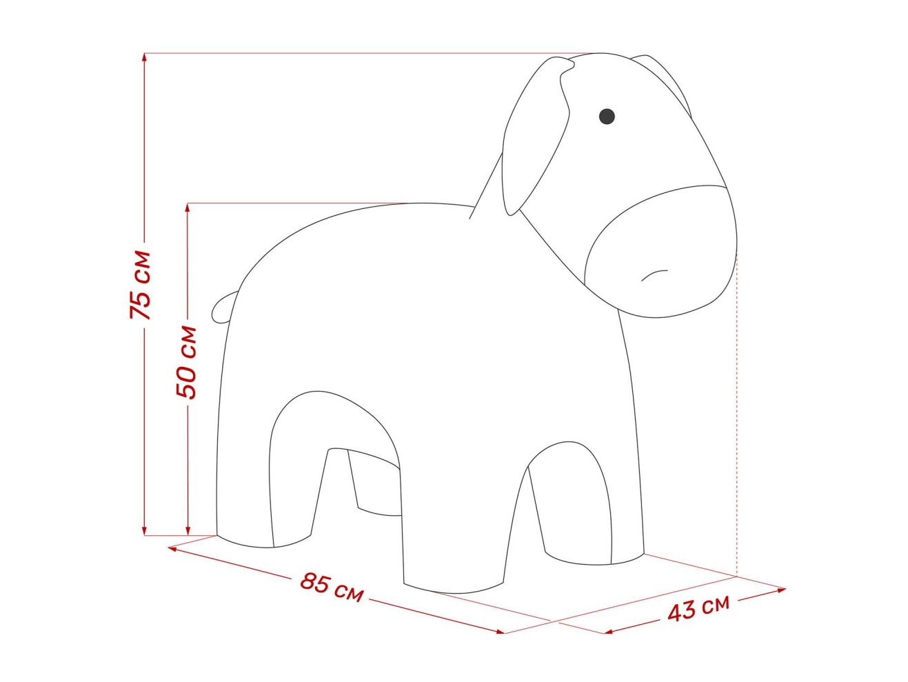 Пуф Leset Burro арт. 764289