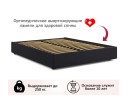 Мягкая кровать-софа без изголовья Base 1600 темная с подъемным механизмом