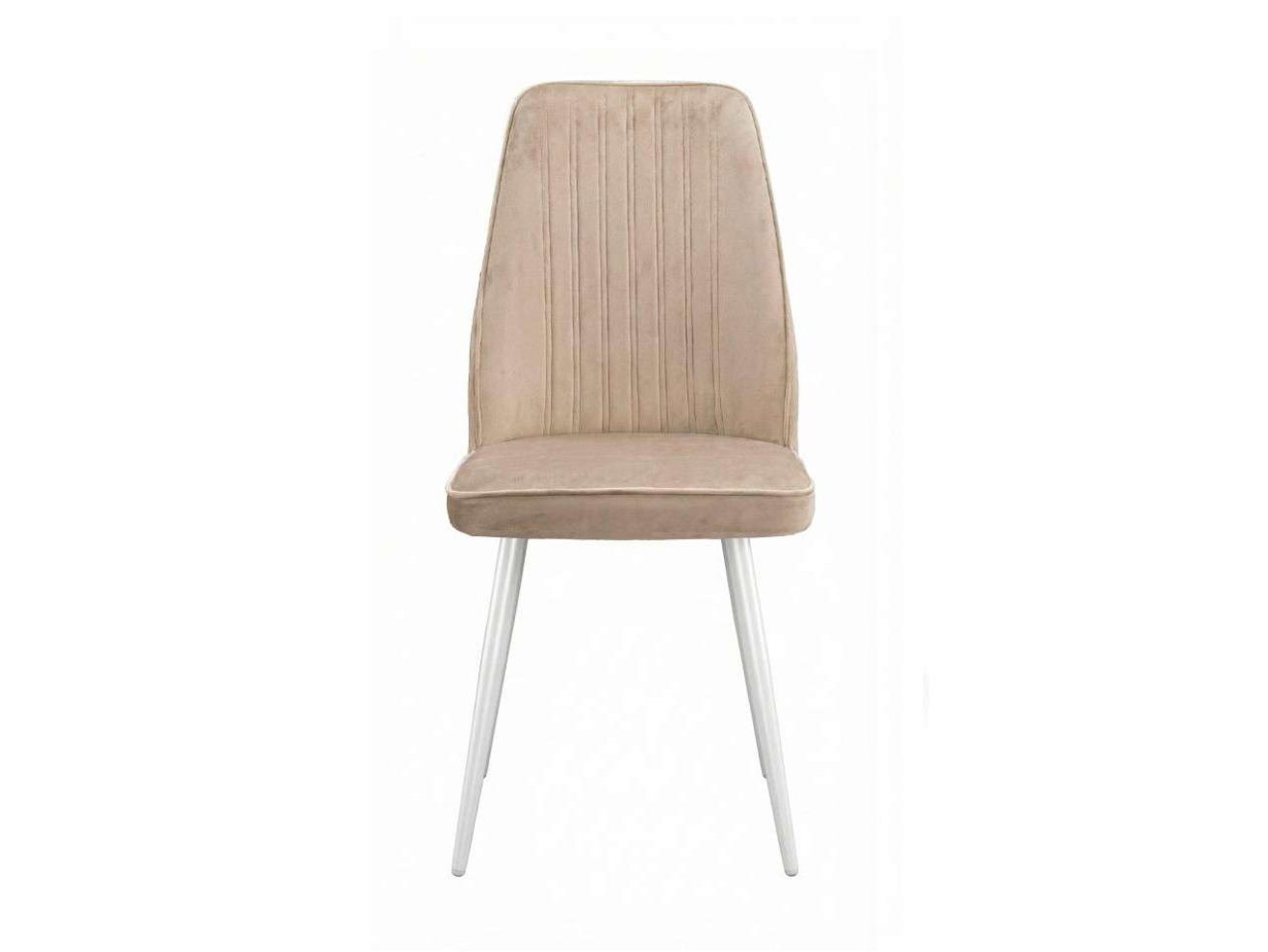 Стул DikLine 327 поворотный B03 BEIGE, ножки белые