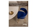 Kamelia 1 dark blue / gold Стул на металлокаркасе арт. 1019251