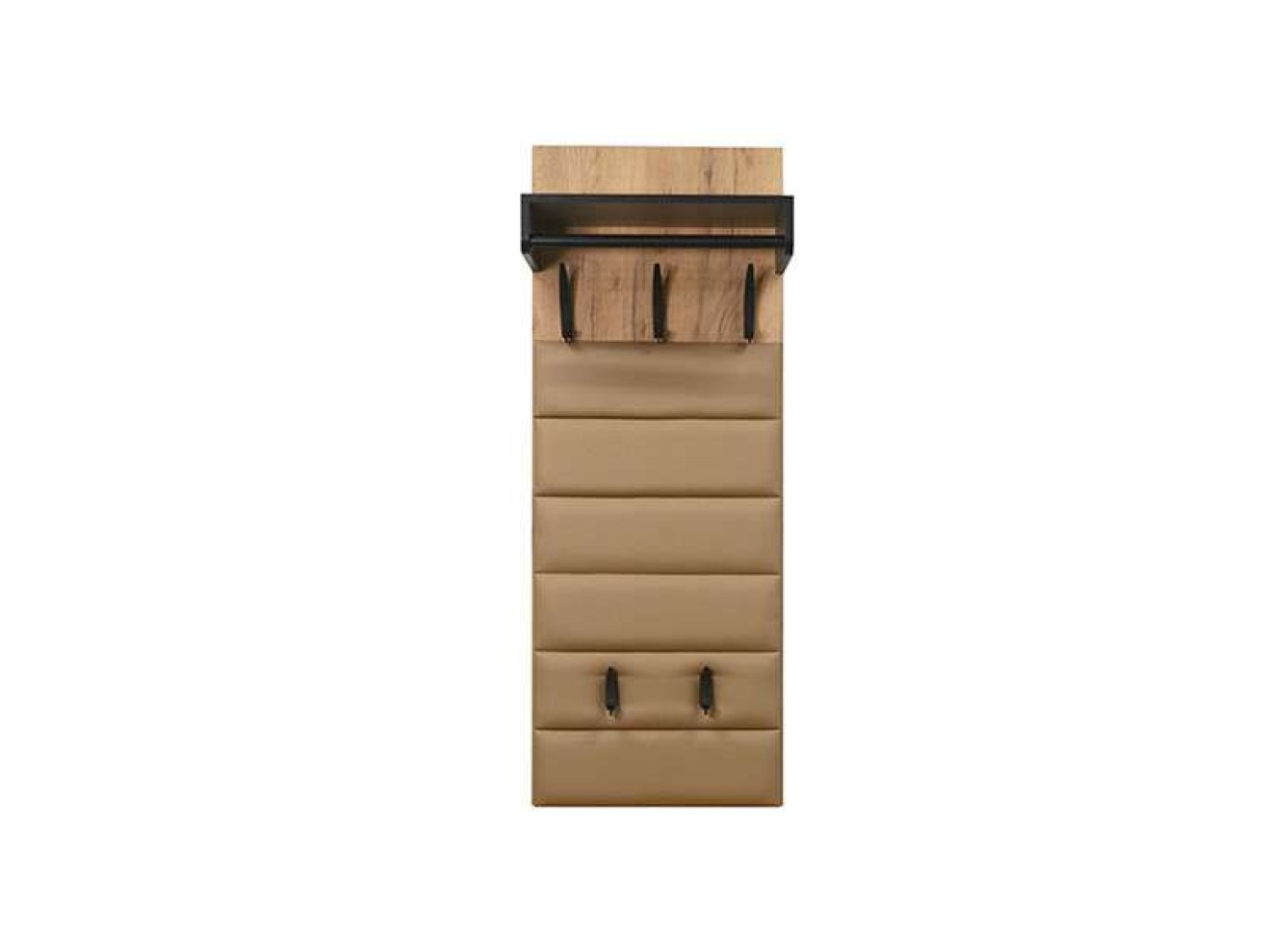 Прихожая Ольга-лофт 6.1 Вешало настенное, Дуб крафт золотой/Темно-серый арт. 672053