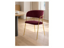 Kamelia 1 wine red / gold Стул на металлокаркасе