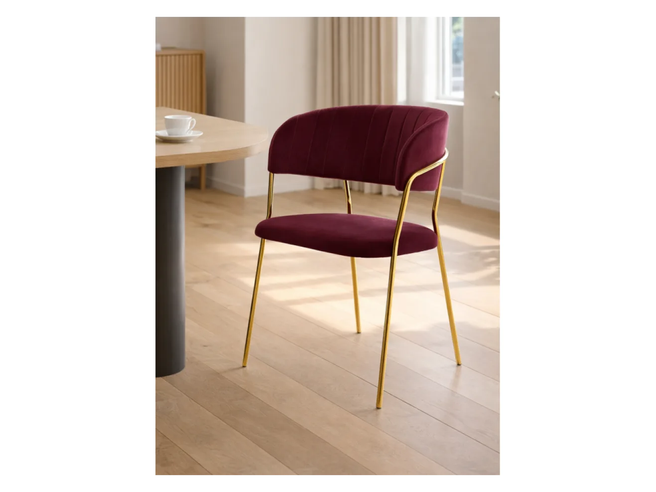 Kamelia 1 wine red / gold Стул на металлокаркасе арт. 1524393