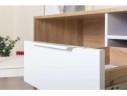 Комфорт Стол компьютерный 12.95 дуб сонома/белый