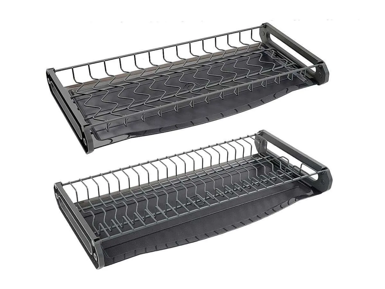 Посудосушитель 2-х уровневый для посуды без рамы Серый арт. 1577083